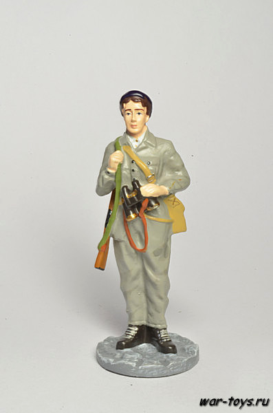Добровольная участница отрядов Гражданской Обороны, 1941-1943 гг. Оловянный солдатик 54 мм