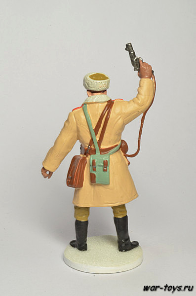  Офицер стрелковых частей в зимнем обмундировании, 1943-1945 гг. Оловянный солдатик 54 мм