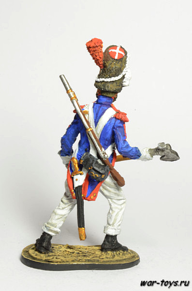 Оловянный солдатик коллекционный покрас 54 мм. Все оловянные солдатики расписываются мастером в ручную