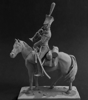 Оловянный солдатик, белый металл (набор для сборки из 19 деталей). Размер 54 мм (1:30)