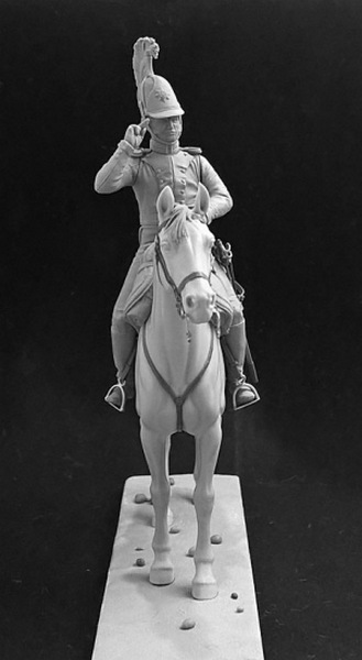 Оловянный солдатик, белый металл (набор для сборки из 18 деталей). Размер 54 мм (1:30)