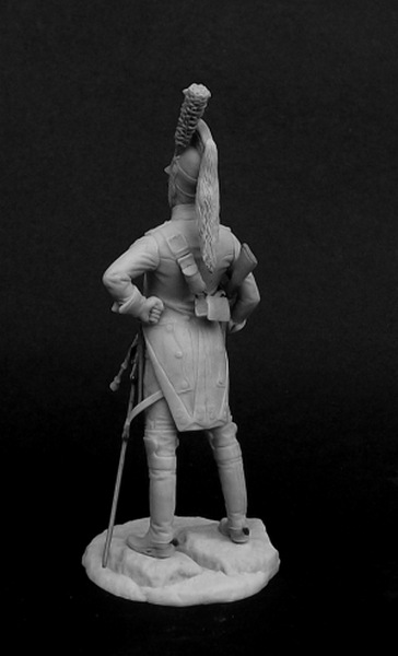 Оловянный солдатик, белый металл (набор для сборки из 14 деталей). Размер 54 мм (1:30) 