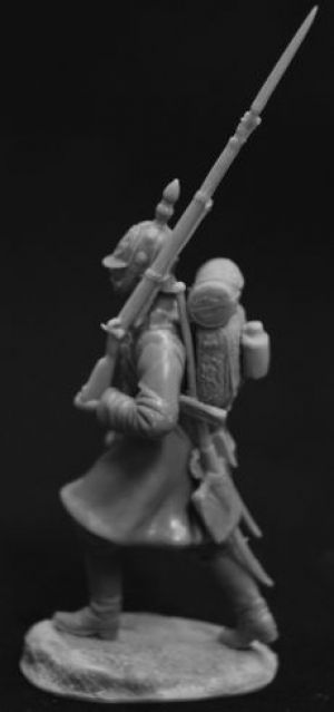 Оловянный солдатик, белый металл (набор для сборки из 15 деталей). Размер 54 мм (1:30) 