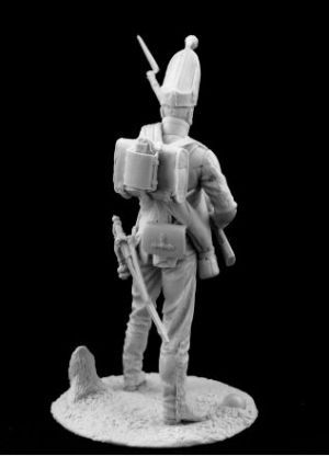 Оловянный солдатик, белый металл (набор для сборки из 11 деталей). Размер 54 мм (1:30).