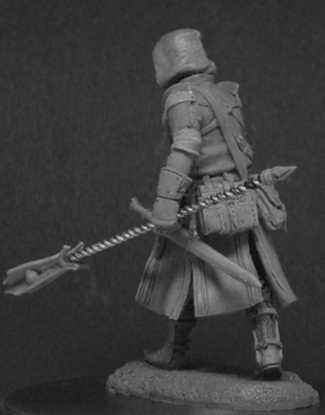 Оловянный солдатик, белый металл (набор для сборки из 16 деталей). Размер 54 мм (1:30)