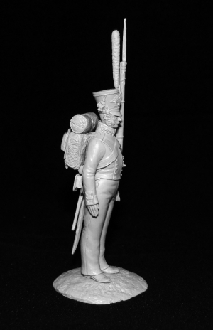 Оловянный солдатик, белый металл (набор для сборки из 8 деталей). Размер 54 мм (1:30). 