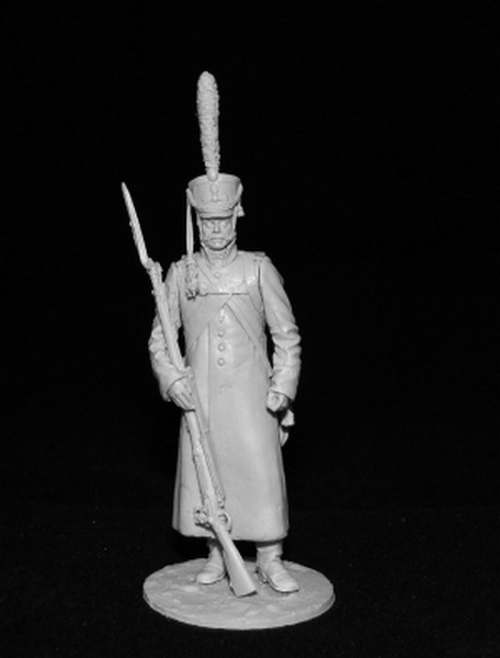 Оловянный солдатик, белый металл (набор для сборки из 12 деталей). Размер 54 мм (1:30)