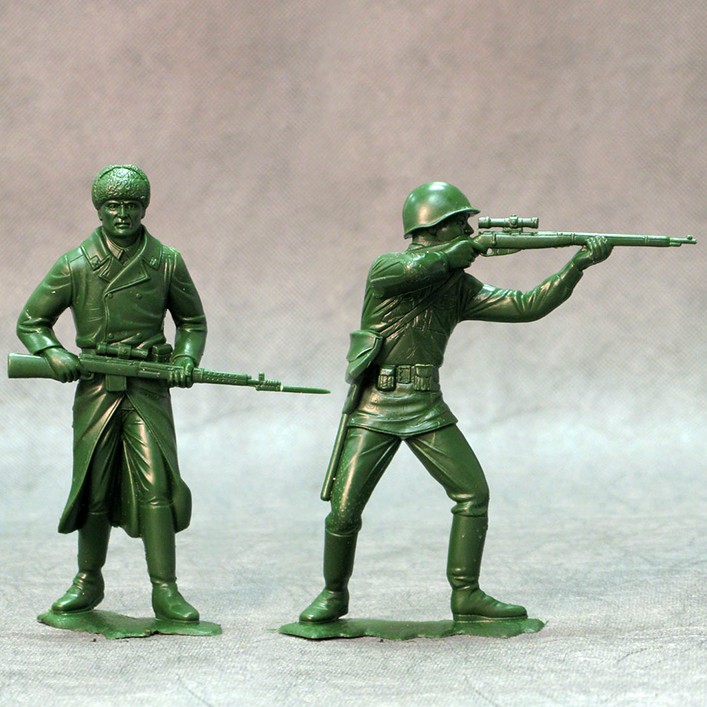 Набор солдатиков №1 из 2 фигур (150 мм), пластик