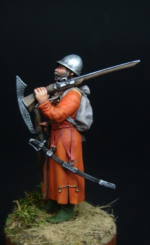 Оловянный солдатик, белый металл (набор для сборки). Размер 54 мм (1:30)