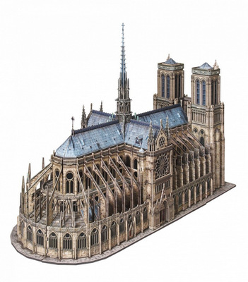 Нотр-Дам де Пари 3D пазл, маштабная модель 1/200 для самостоятельной сборки