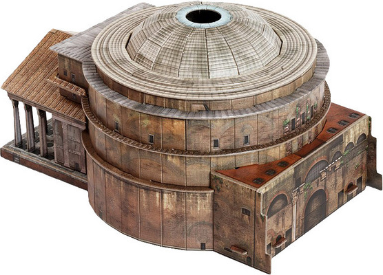 3D Пазл Римский Пантеон, масштаб 1/400