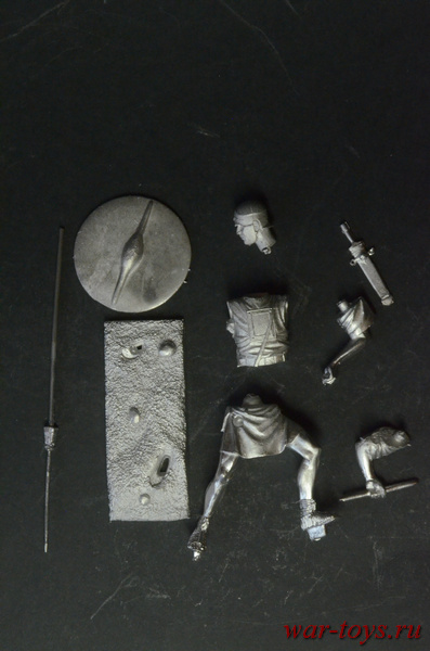 Оловянная миниатюра, белый металл набор для сборки, 54 мм