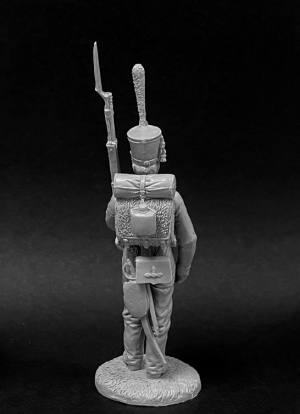 Оловянный солдатик, белый металл (набор для сборки). Размер 54 мм (1:30) 2 варианта голов, 2 варианта рук