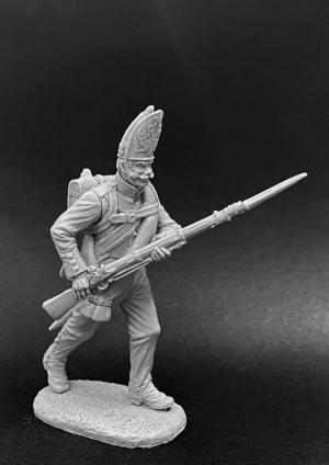 Оловянный солдатик, белый металл (набор для сборки). Размер 54 мм (1:30) 2 варианта голов, 2 варианта рук