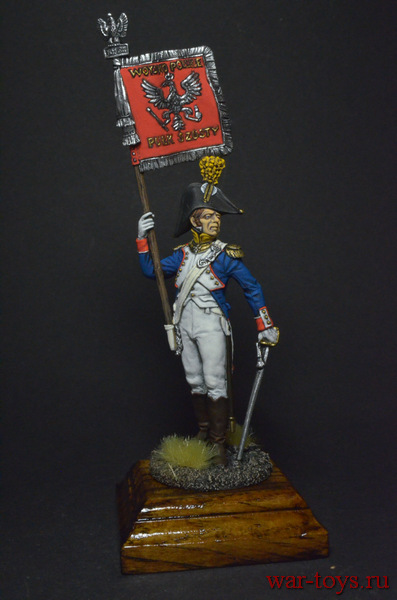Офицер-орлоносец 6-го пехотного полка. Польша. Польша, 1810-14